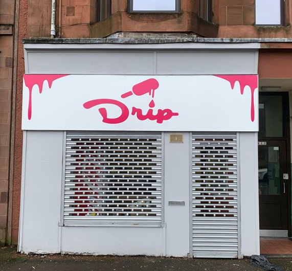 flat shop sign